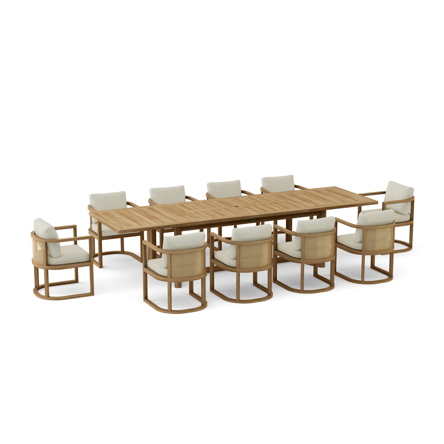 Anderson Teak 11-Piece Junus Extension Dining Table Set | Anderson Teak
