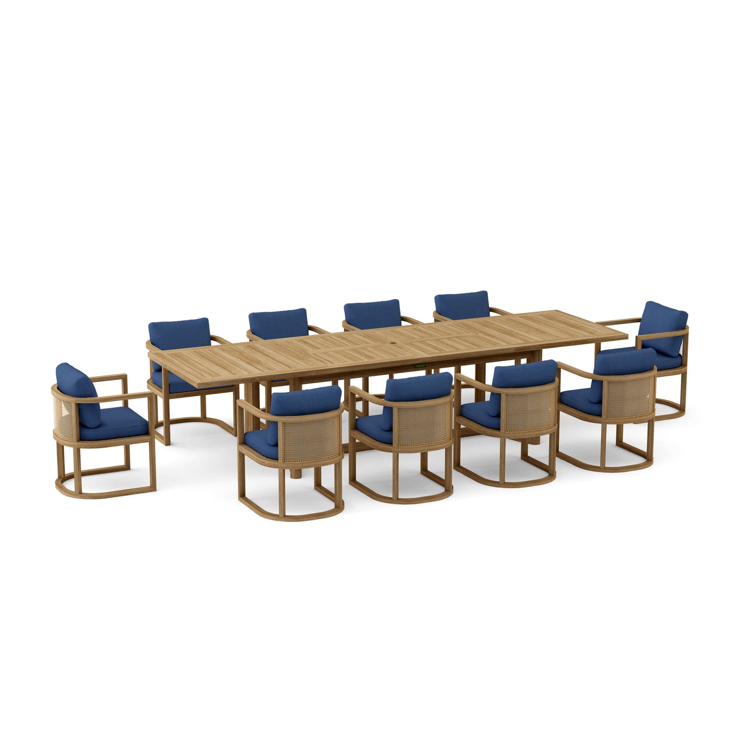 Anderson Teak 11-Piece Junus Extension Dining Table Set | Anderson Teak