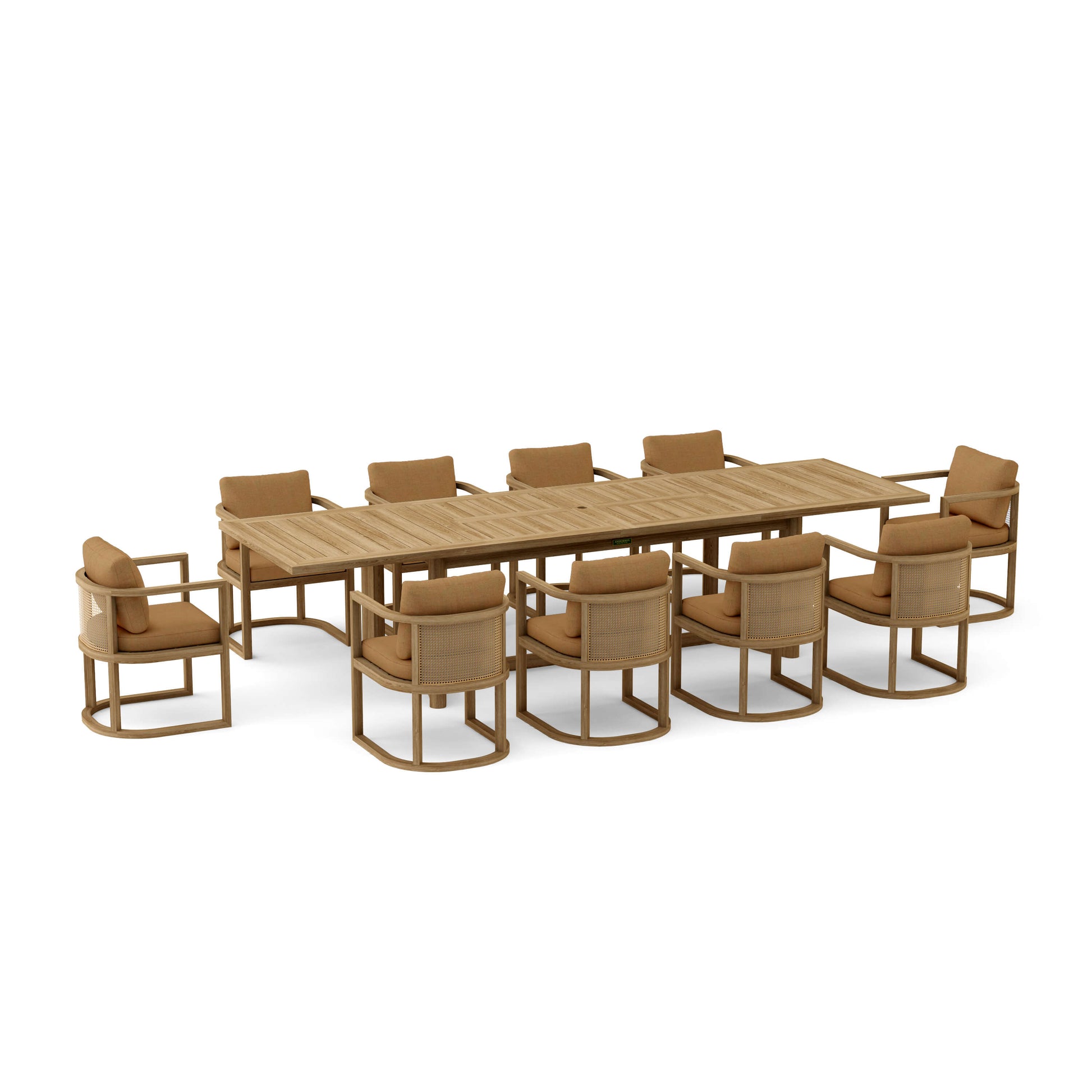 Anderson Teak 11-Piece Junus Extension Dining Table Set | Anderson Teak