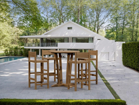 Anderson Teak Descanso Sedona 5-Piece Outdoor Bar Set