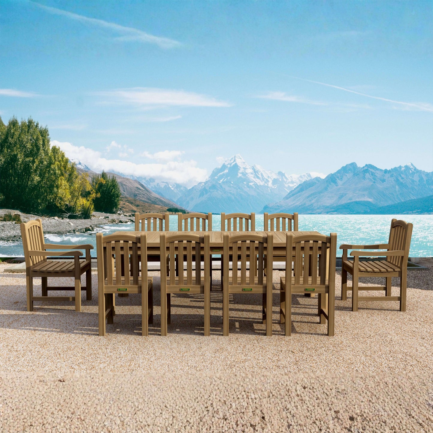 Anderson Teak 11-Piece Chelsea Dining Set