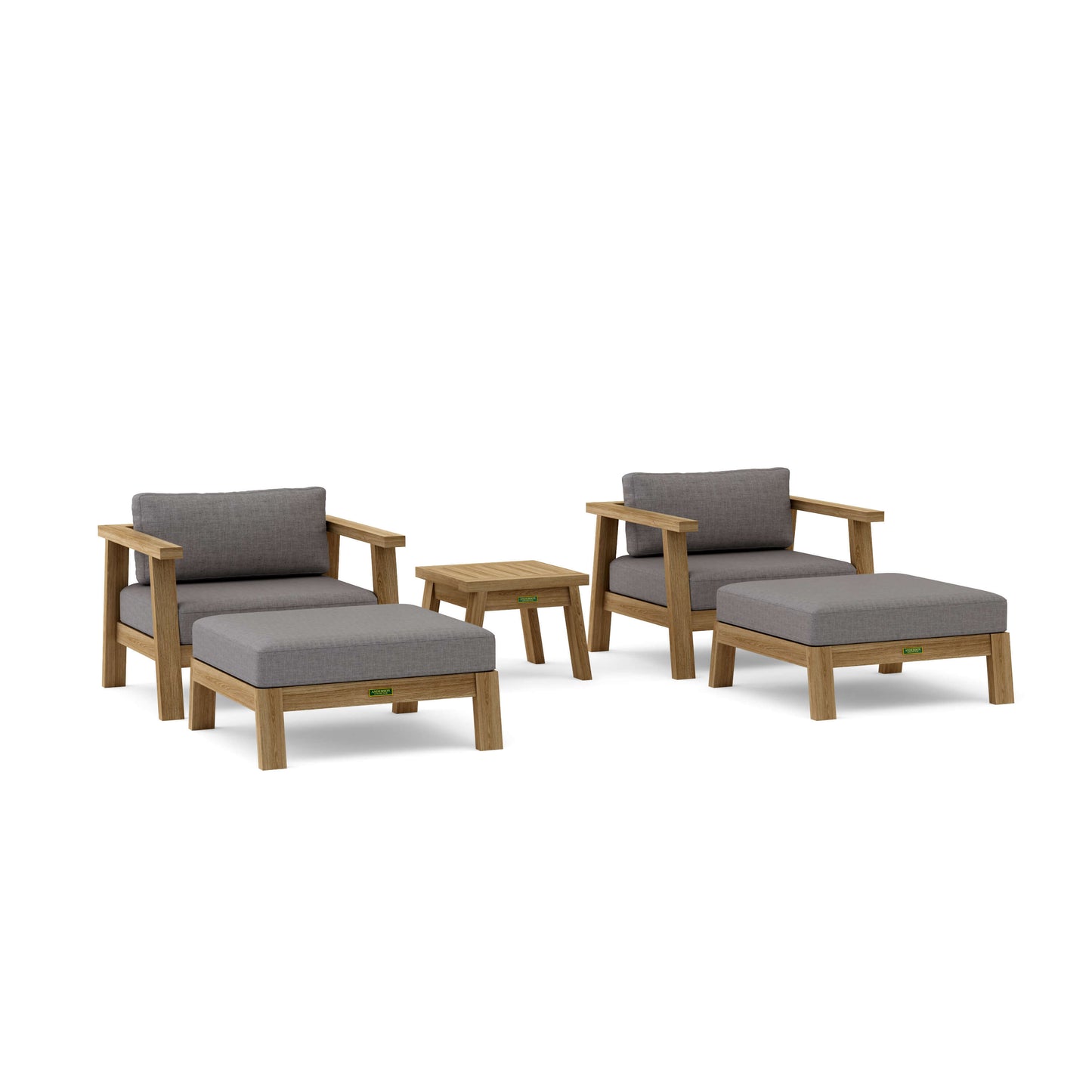 Anderson Teak 5-Piece Palermo Deep Seating | Anderson Teak