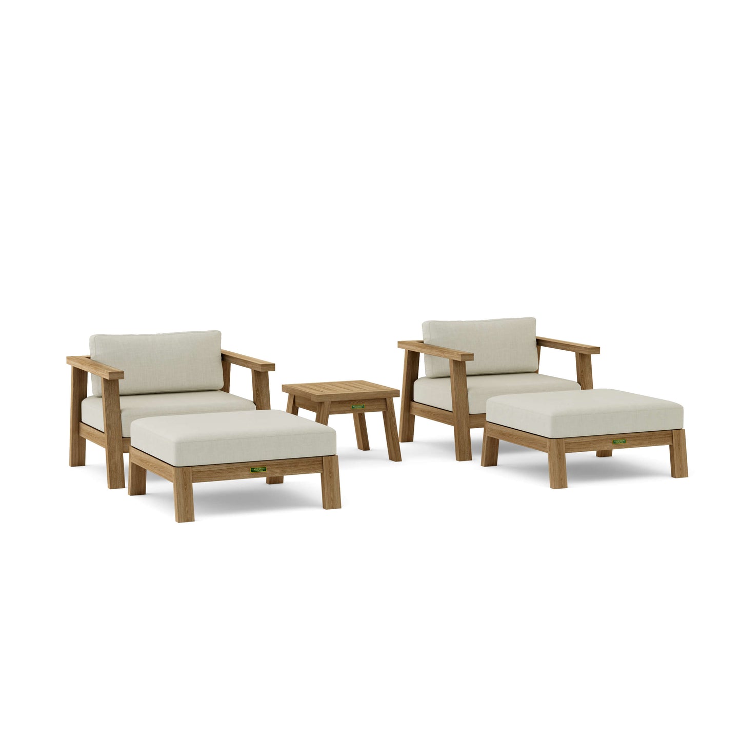 Anderson Teak 5-Piece Palermo Deep Seating | Anderson Teak