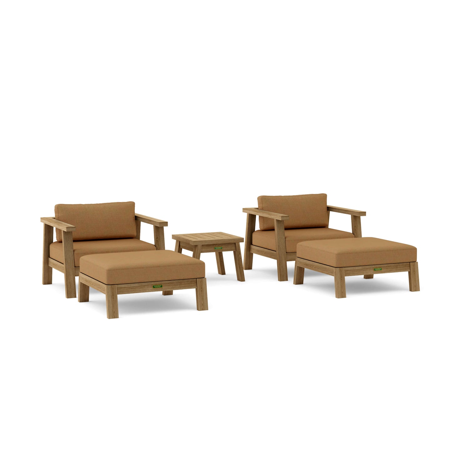 Anderson Teak 5-Piece Palermo Deep Seating | Anderson Teak