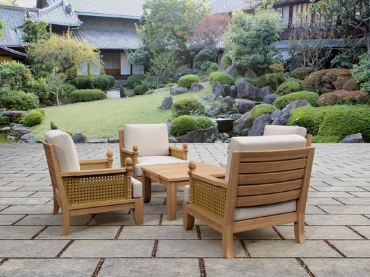 Anderson Teak Luxe Modular 5-Piece Deep Seating Set