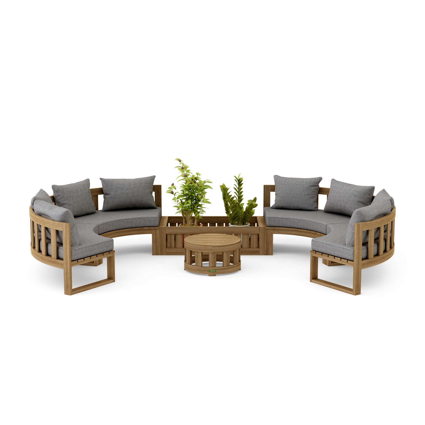Anderson Teak Circular Modular Deep Seating Set | Anderson Teak
