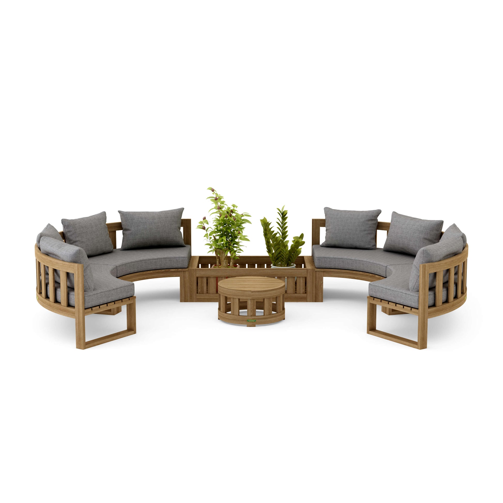 Anderson Teak Circular Modular Deep Seating Set | Anderson Teak