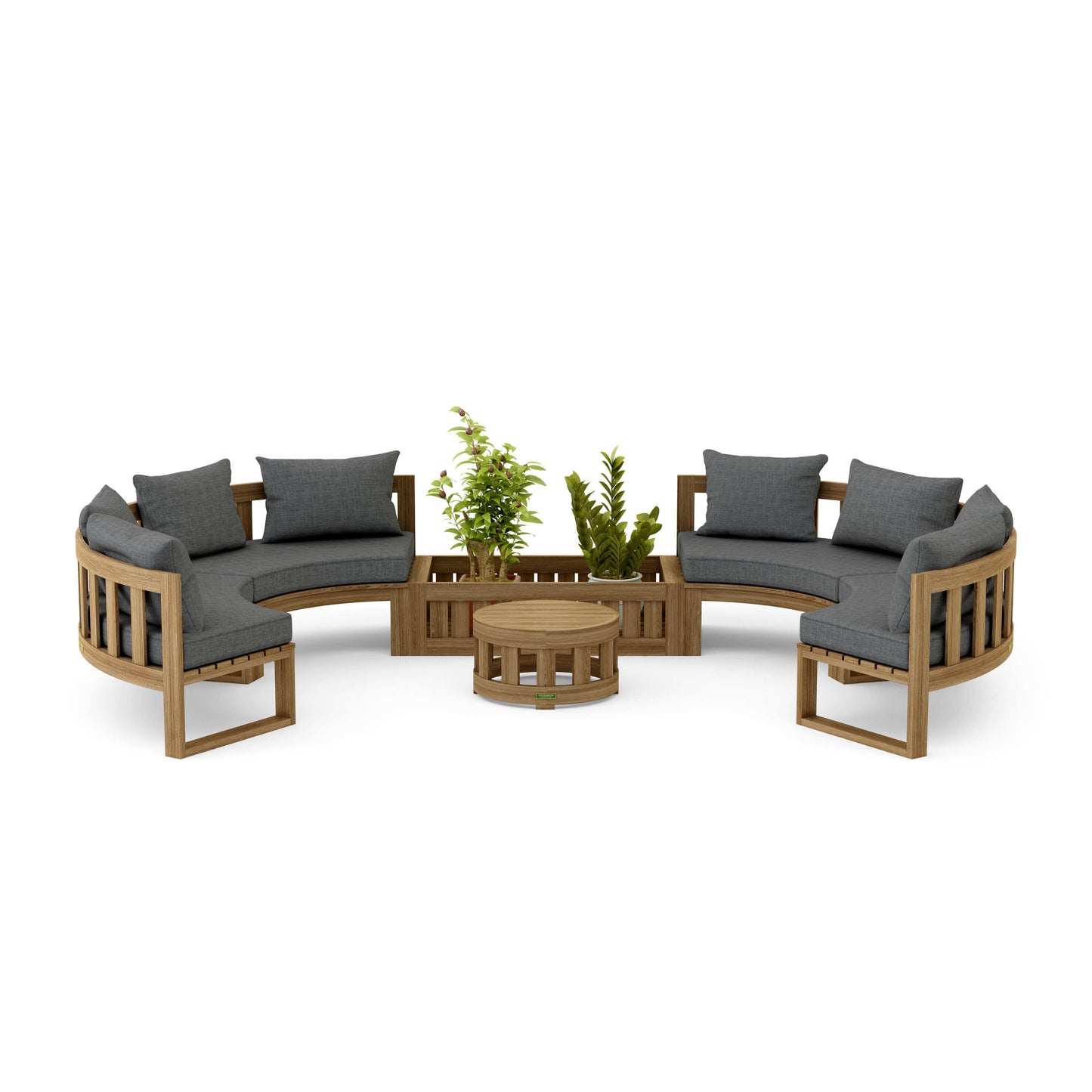 Anderson Teak Circular Modular Deep Seating Set | Anderson Teak