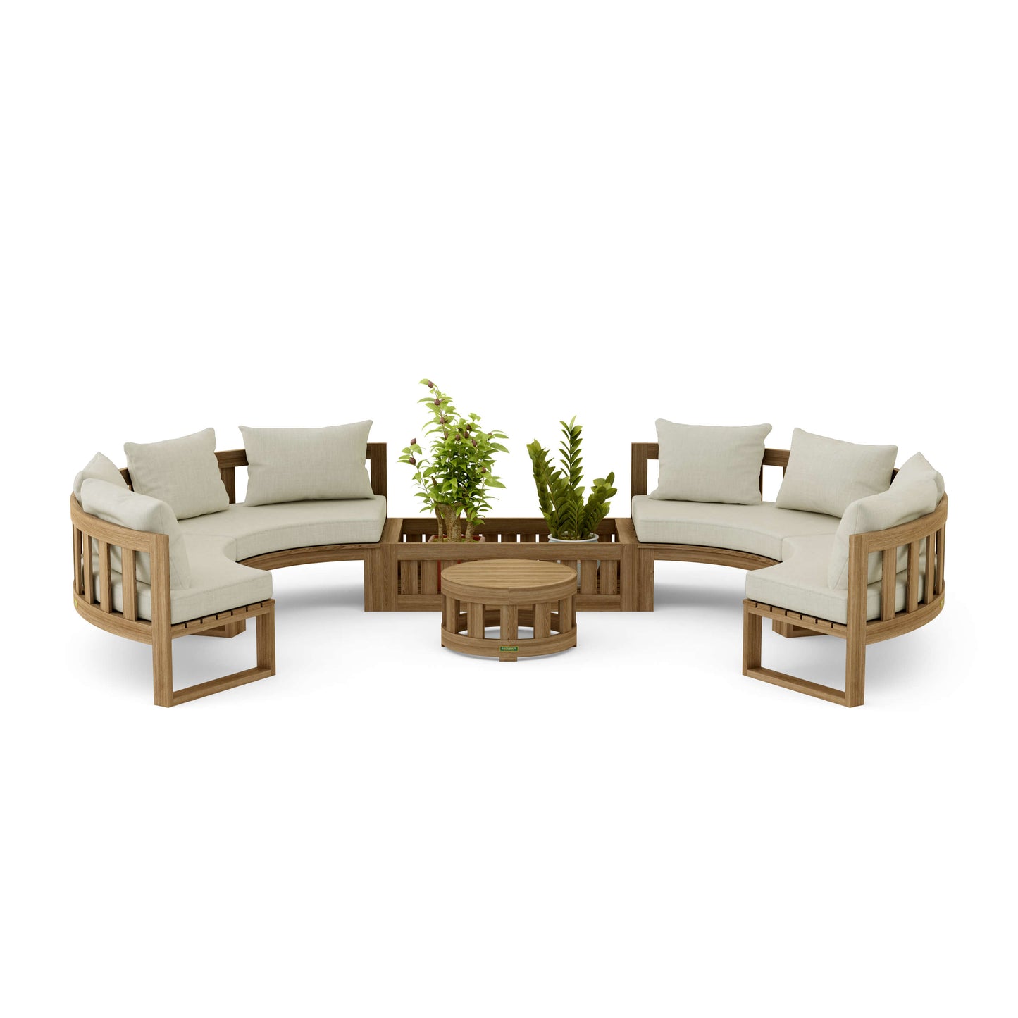 Anderson Teak Circular Modular Deep Seating Set | Anderson Teak