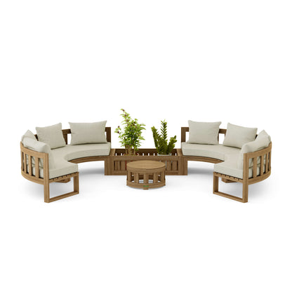 Anderson Teak Circular Modular Deep Seating Set | Anderson Teak