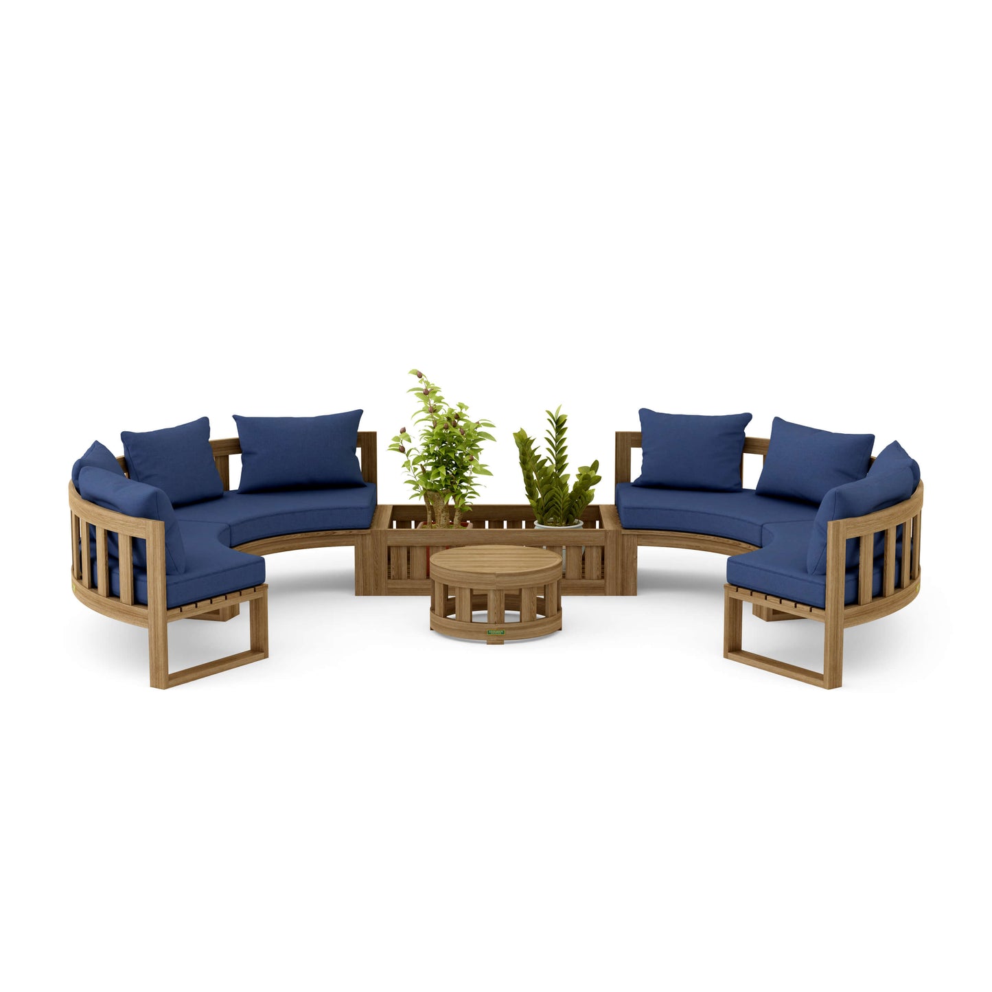 Anderson Teak Circular Modular Deep Seating Set | Anderson Teak
