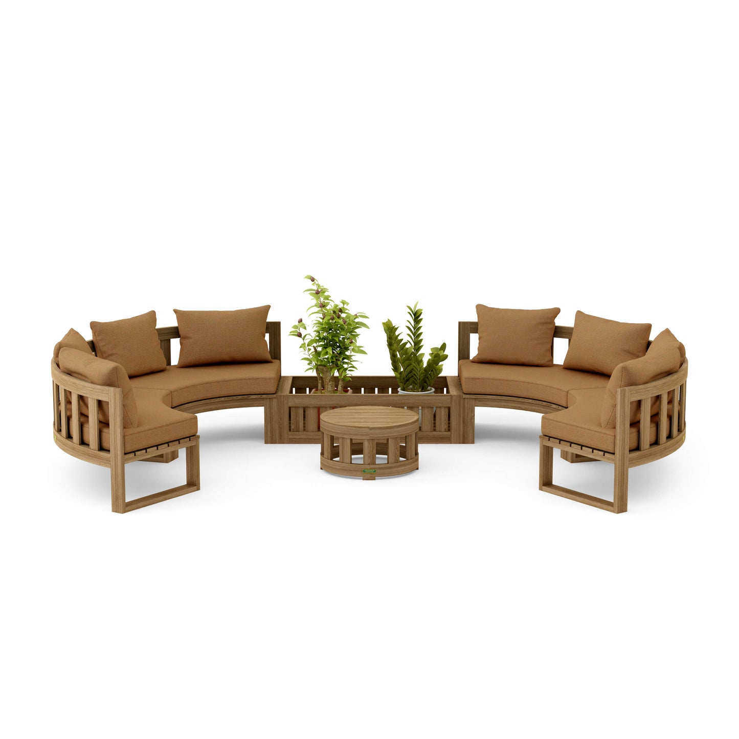 Anderson Teak Circular Modular Deep Seating Set | Anderson Teak