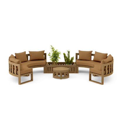 Anderson Teak Circular Modular Deep Seating Set | Anderson Teak