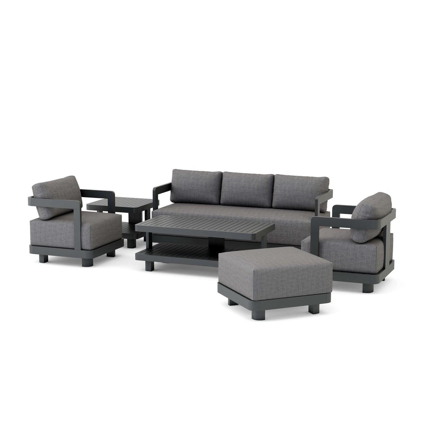 Anderson Teak Granada 6-Piece Aluminum Deep Seating Set | Anderson Teak