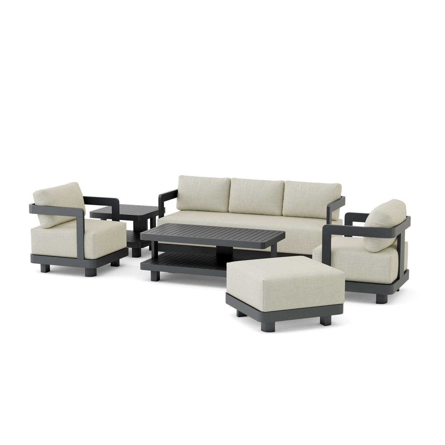 Anderson Teak Granada 6-Piece Aluminum Deep Seating Set | Anderson Teak