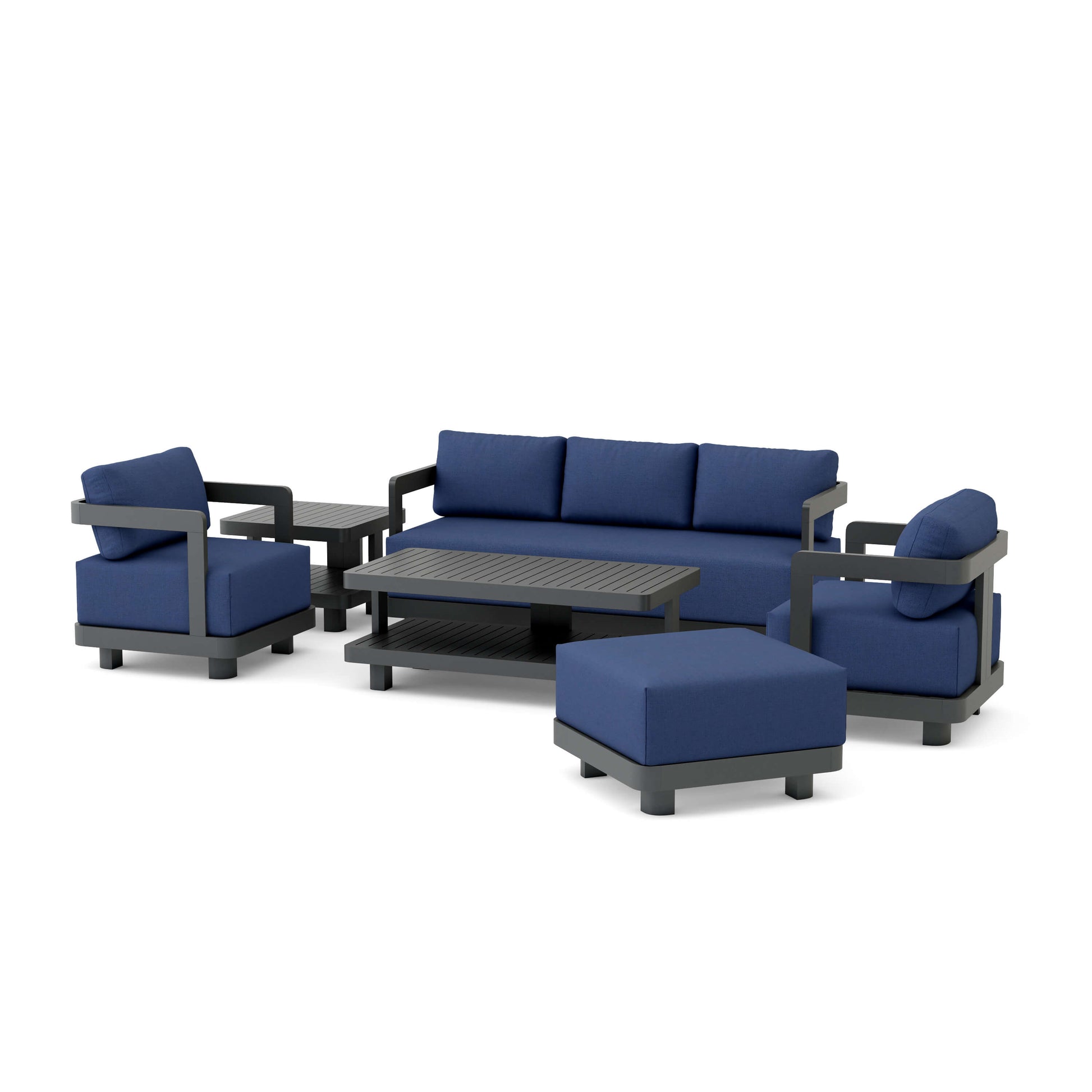 Anderson Teak Granada 6-Piece Aluminum Deep Seating Set | Anderson Teak