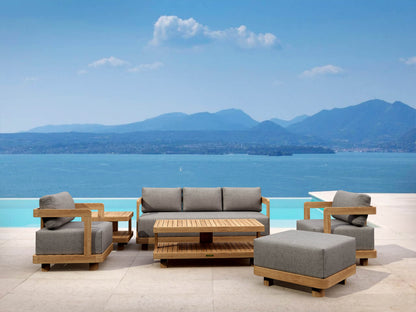 Anderson Teak Granada 6-Piece Deep Seating Set with Ottoman & Side Table
