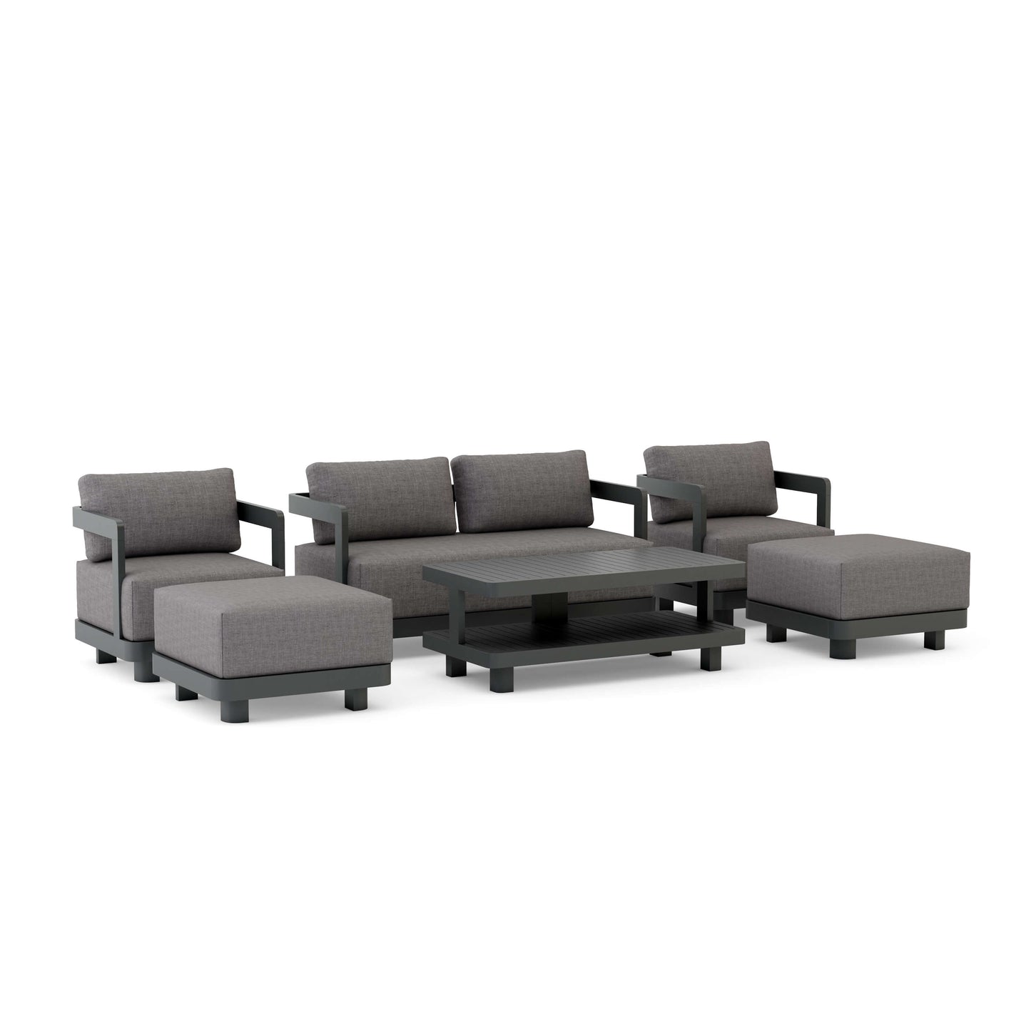 Anderson Teak 6-Piece Granada Aluminum Deep Seating | Anderson Teak