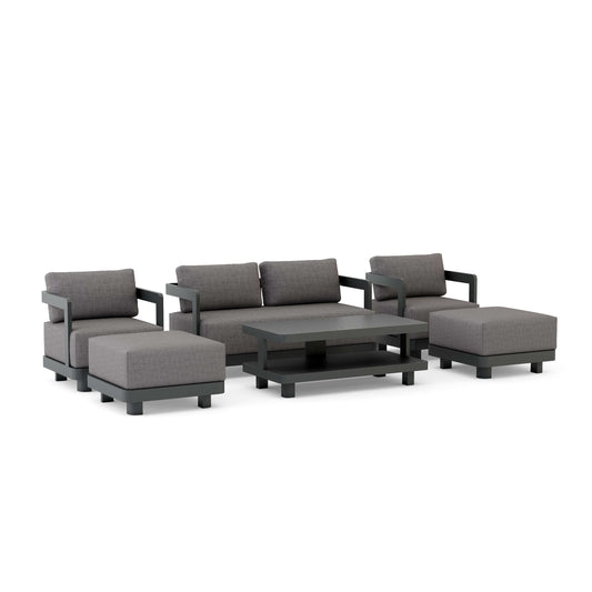 Anderson Teak 6-Piece Granada Aluminum Deep Seating | Anderson Teak
