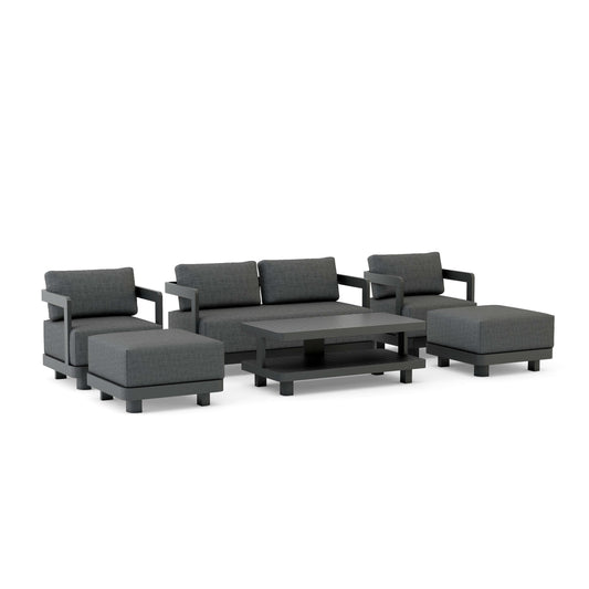 Anderson Teak 6-Piece Granada Aluminum Deep Seating | Anderson Teak