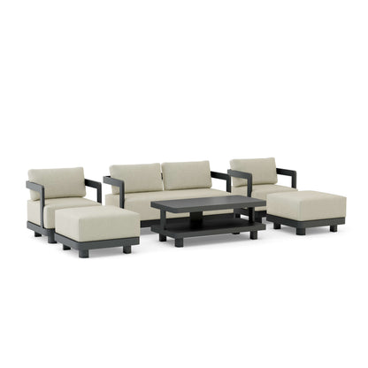 Anderson Teak 6-Piece Granada Aluminum Deep Seating | Anderson Teak