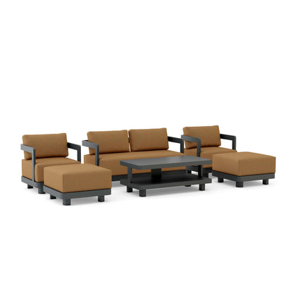 Anderson Teak 6-Piece Granada Aluminum Deep Seating | Anderson Teak