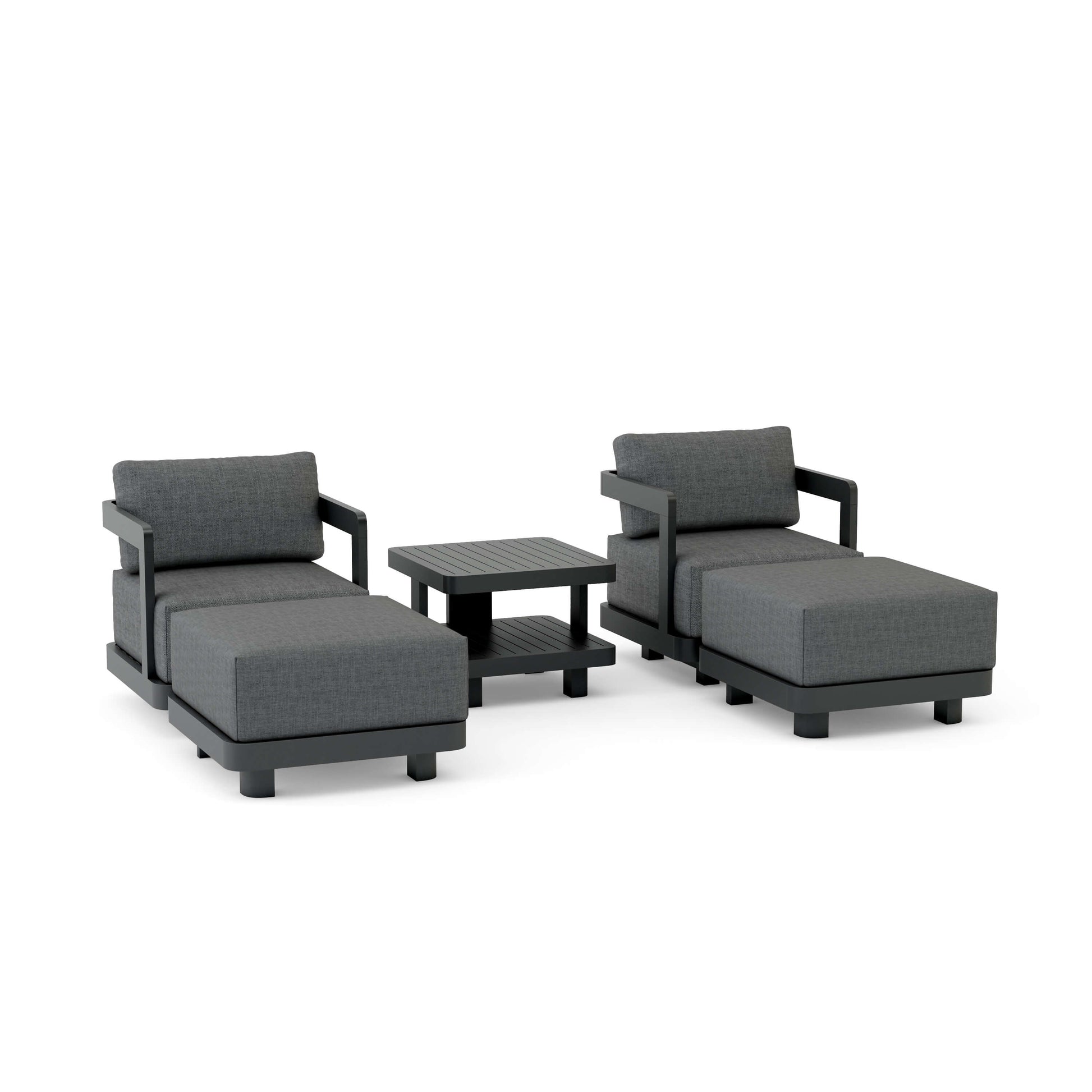Anderson Teak 5-Piece Granada Aluminum Deep Seating | Anderson Teak