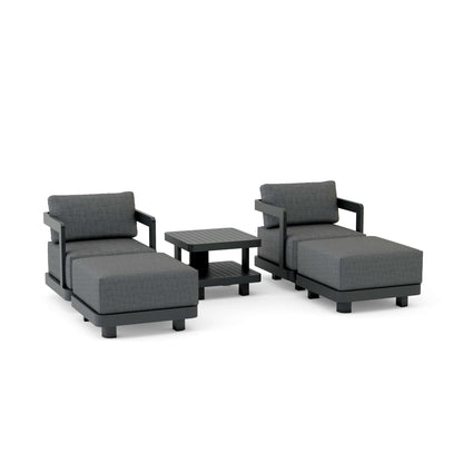 Anderson Teak 5-Piece Granada Aluminum Deep Seating | Anderson Teak
