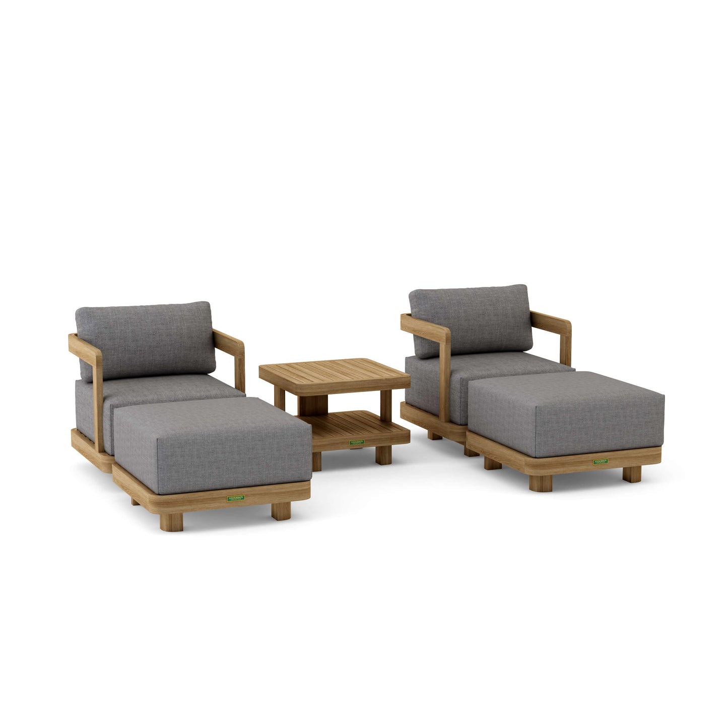 Anderson Teak 5-Piece Granada Deep Seating | Anderson Teak