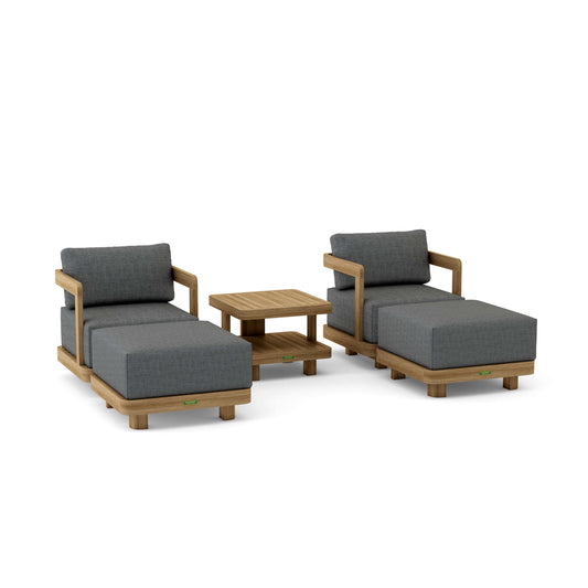 Anderson Teak 5-Piece Granada Deep Seating | Anderson Teak
