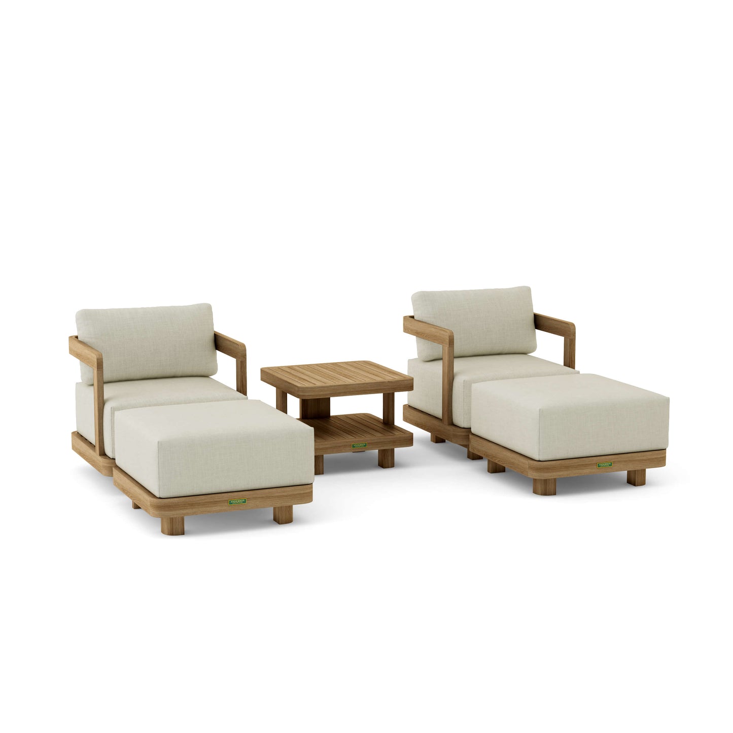 Anderson Teak 5-Piece Granada Deep Seating | Anderson Teak