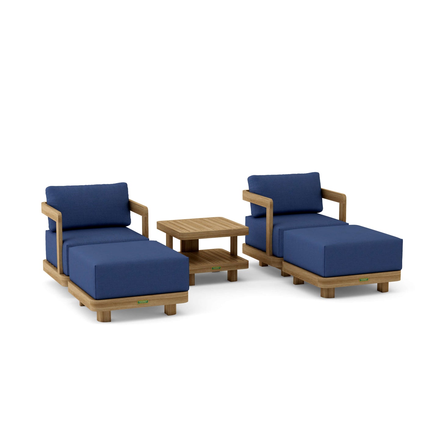 Anderson Teak 5-Piece Granada Deep Seating | Anderson Teak