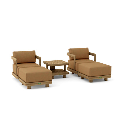 Anderson Teak 5-Piece Granada Deep Seating | Anderson Teak