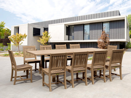 Anderson Teak Bahama Rialto 11-Piece Rectangular Dining Set | Anderson Teak Bahama Collection
