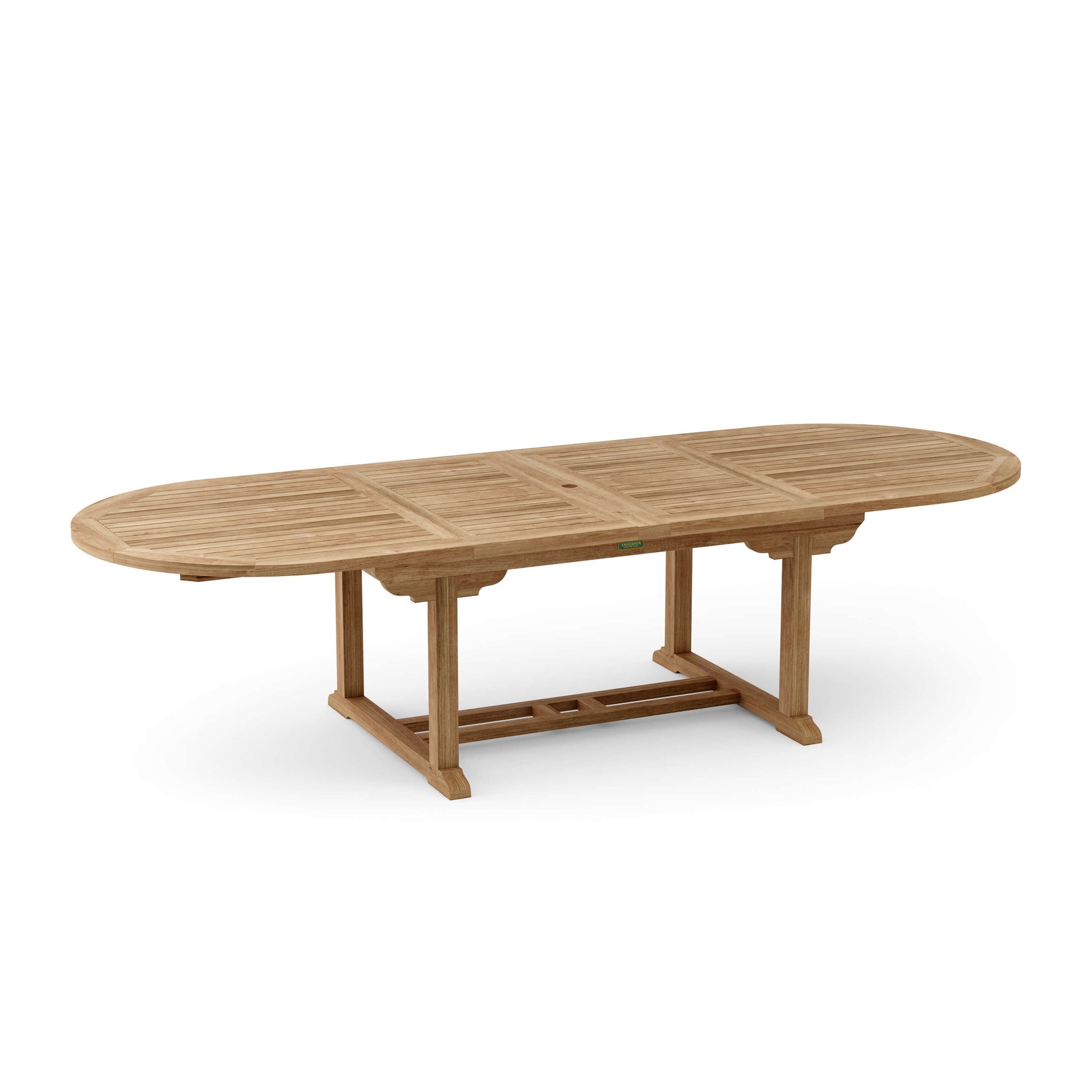 Anderson Teak Bahama 117" Oval Extension Table w/ Double Extensions | Anderson Teak Bahama Collection