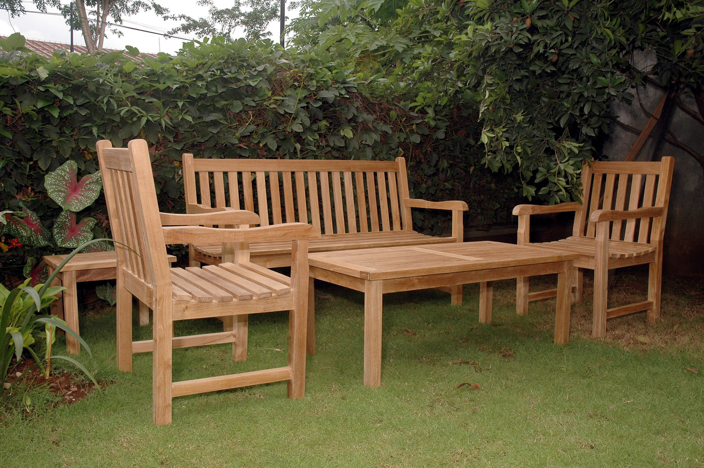 Classic 3-Seater 5-Pieces Conversation Set — View 5