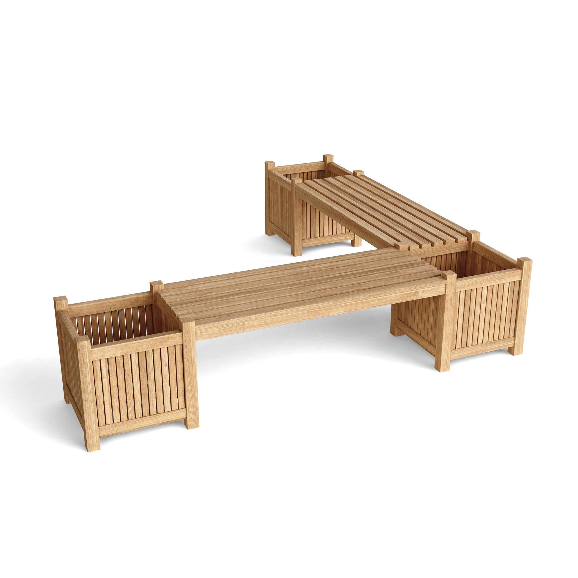 Planter Bench (2 bench + 3 planter box) — View 3