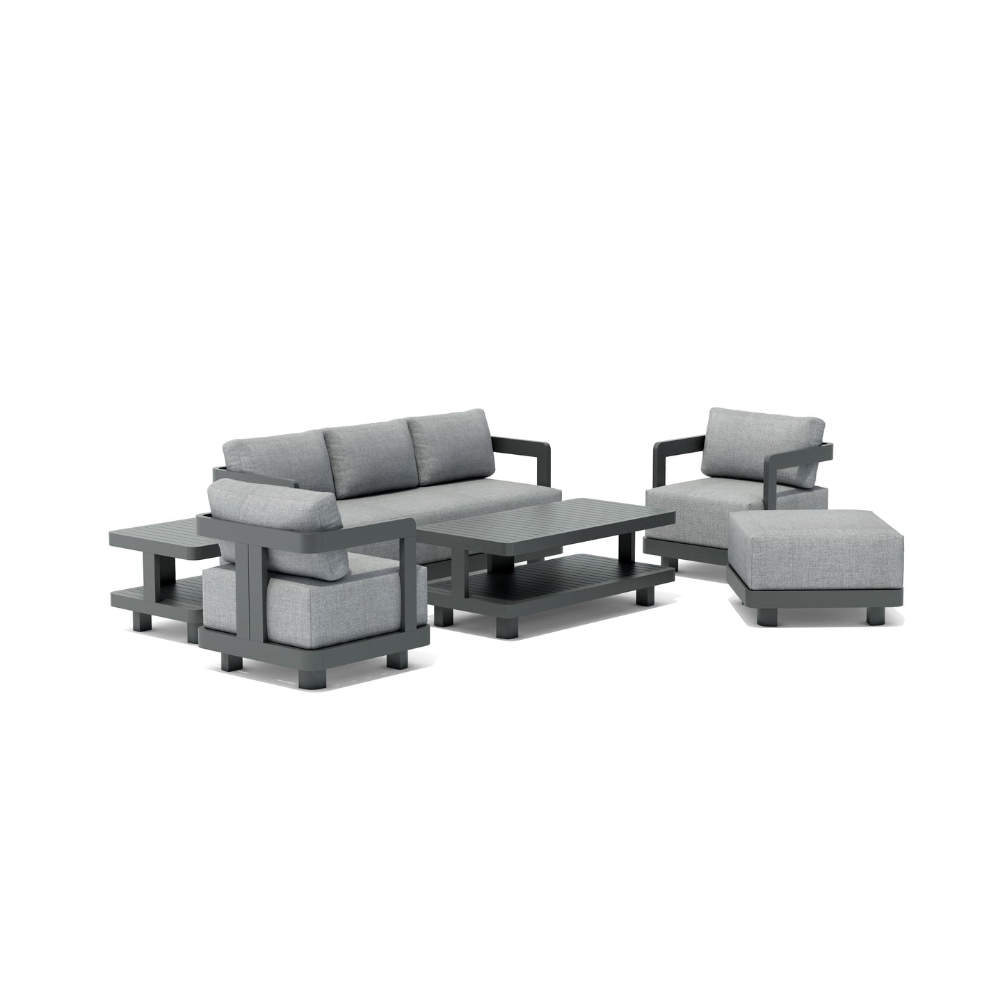 SET-901-AL 6-pc Granada Aluminum Deep Seating — View 3