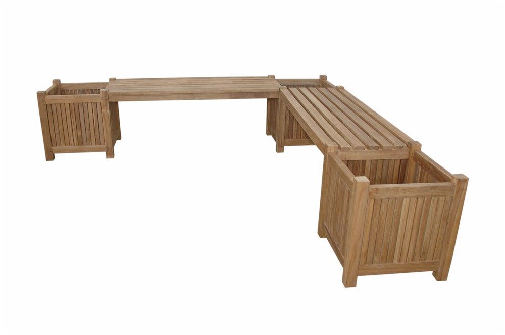 Planter Bench (2 bench + 3 planter box) — View 4