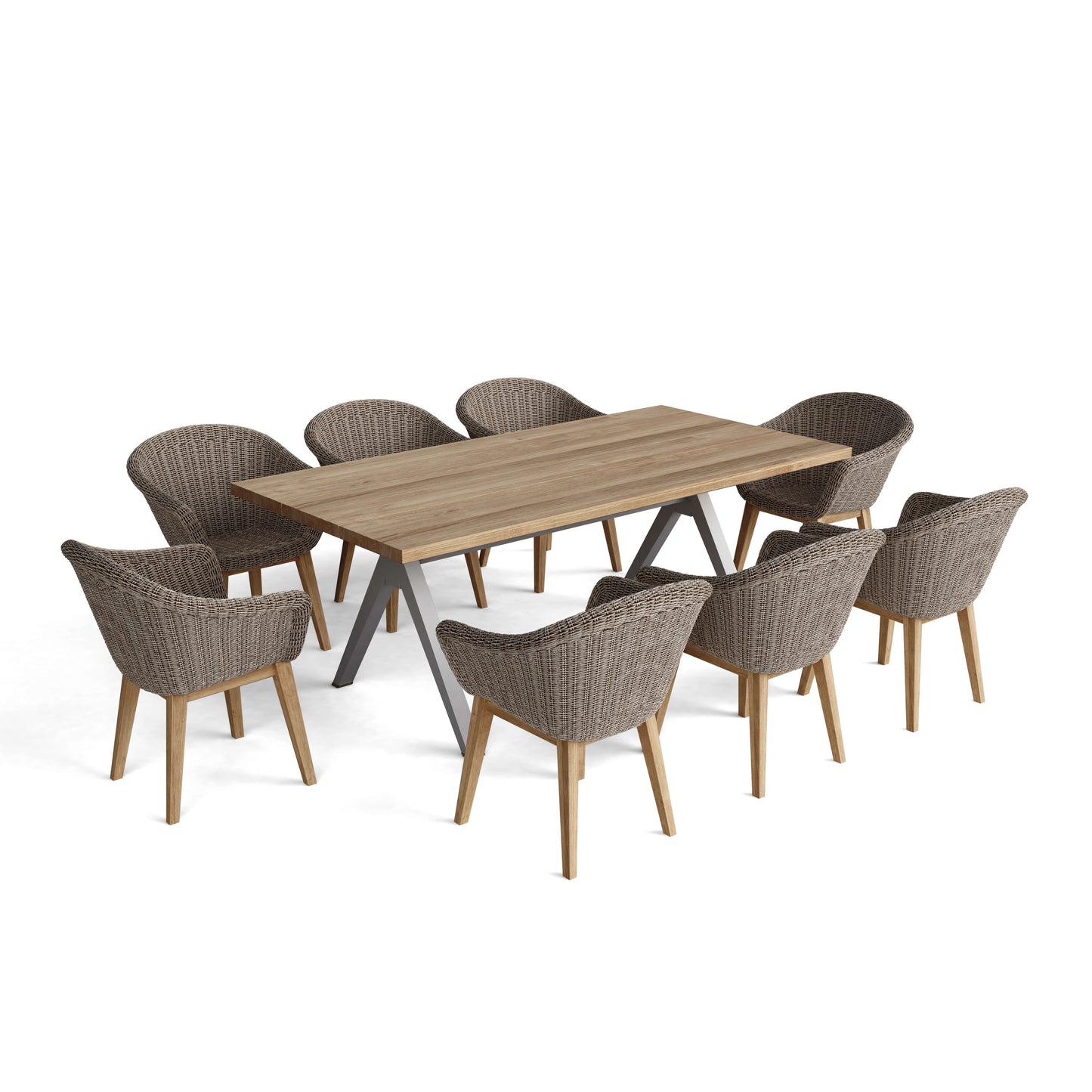 SET-39A 9-pc Alura Padua Dining Table Set — View 2