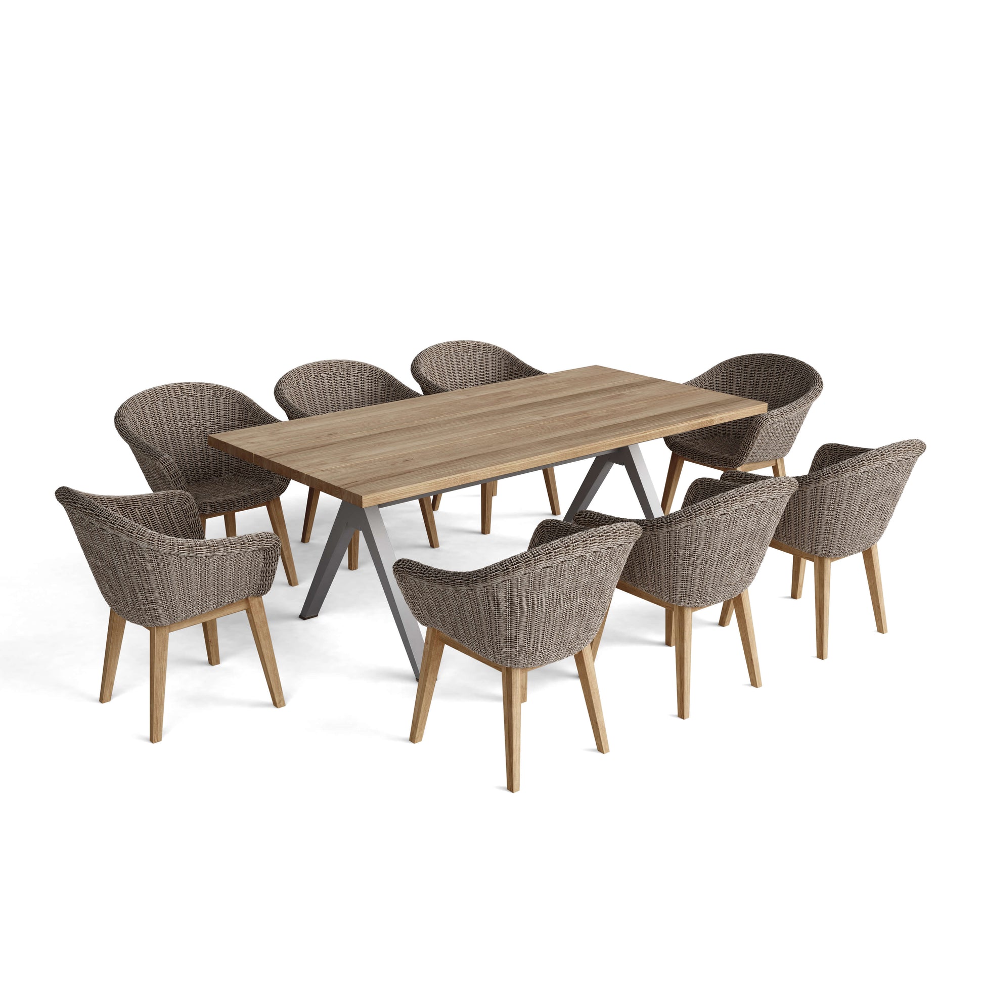 SET-39A 9-pc Alura Padua Dining Table Set — View 2
