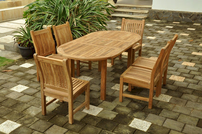 Bahama Sahara 7-Pieces 8' Rectangular Dining Set — View 3