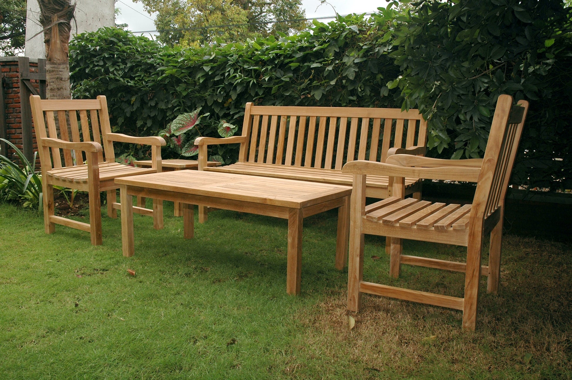 Classic 3-Seater 5-Pieces Conversation Set — View 3
