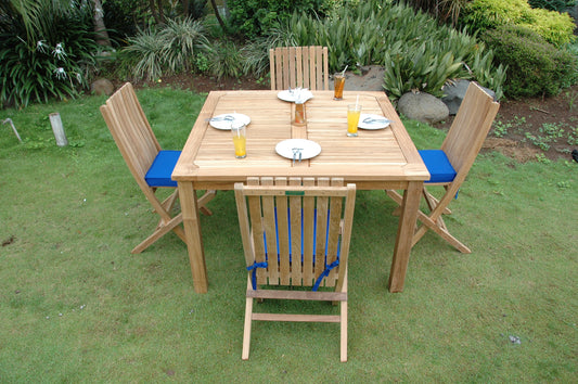 Windsor Comfort Chair 7-Pieces Folding Dining Set — View 2