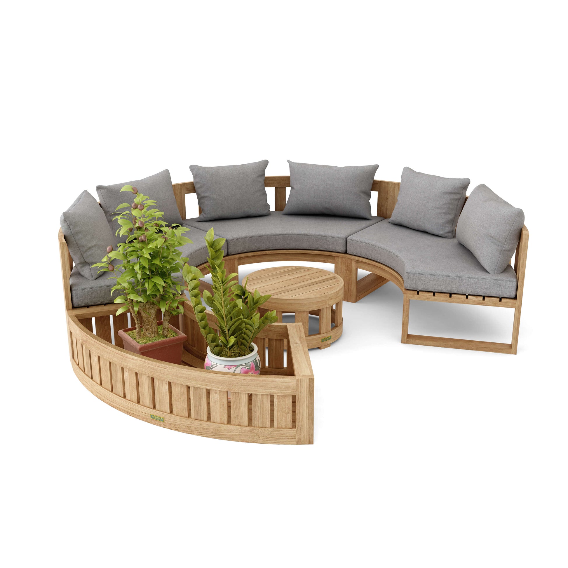 SET-808 Circular Modular Deep Seating Set — View 2
