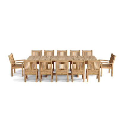 Valencia Sahara 13-Pieces Rectangular Dining Set — View 4