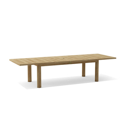 SET-320 13-pc Chelsea Rectangular Double Extension Dining Table Set — View 5