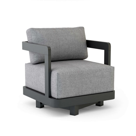 Granada Deep Seating Aluminum Swivel Armchair — View 2