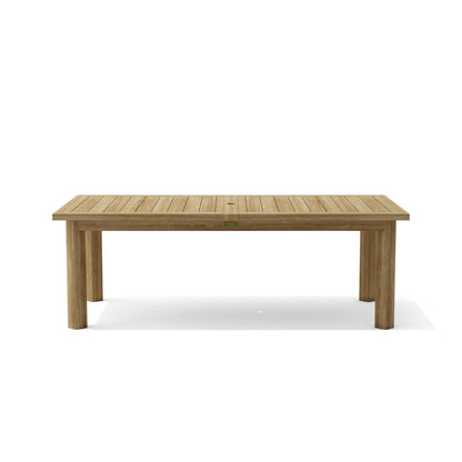 SET-320 13-pc Chelsea Rectangular Double Extension Dining Table Set — View 7