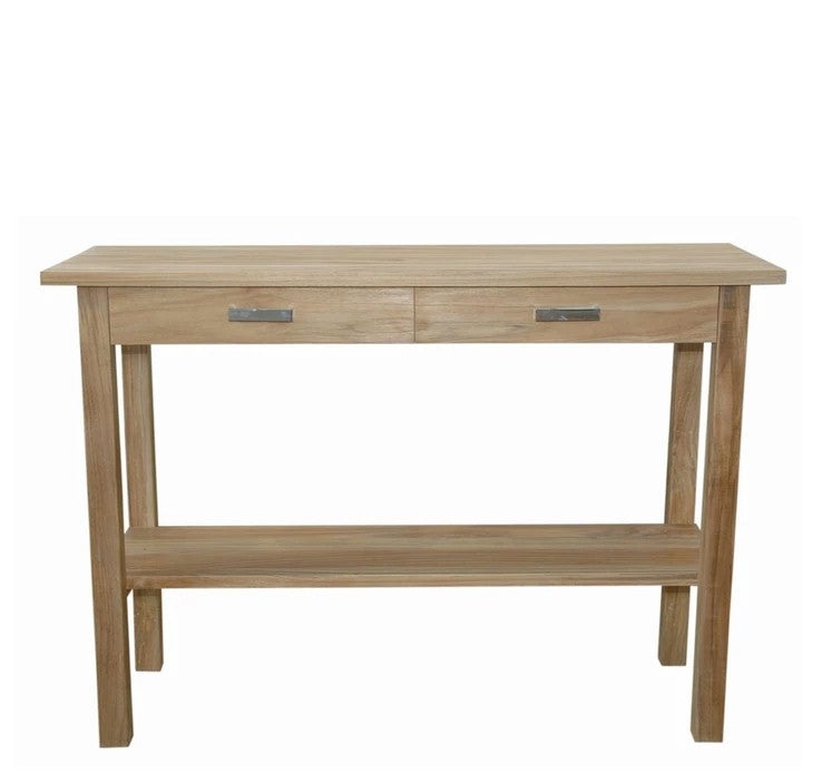 Atlanta Rectangular Serving Table w/ 2 Drawers and 1 Shelf — View 2